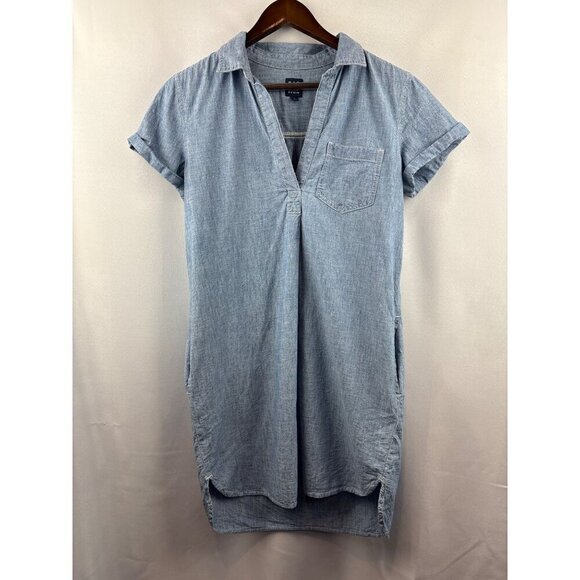 GAP Dresses & Skirts - Women’s GAP Medium Light Blue Denim Midi Short Sleeve Dress